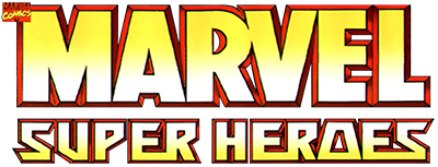 Marvel Super Heroes title screen for Sega Saturn